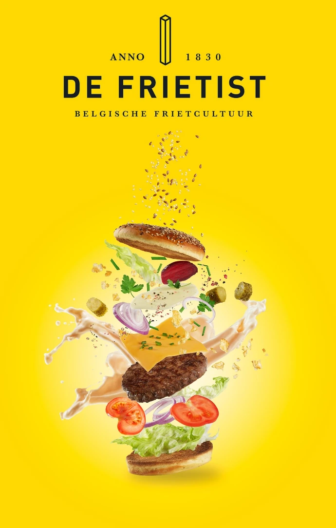 De Frietist hamburger explosion